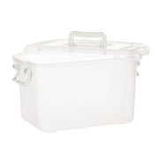 Plastic Multipurpose Stackable Storage Box Container with Lid and Handles 10 Litre Now and Zen